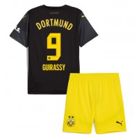 Camisa de time de futebol Borussia Dortmund Serhou Guirassy #9 Replicas 2º Equipamento Infantil 2024-25 Manga Curta (+ Calças curtas)